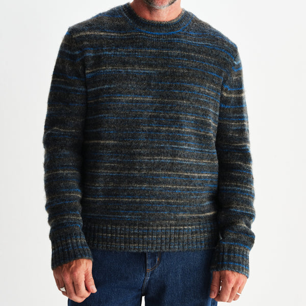 Wilde Crew in Grey/Teal