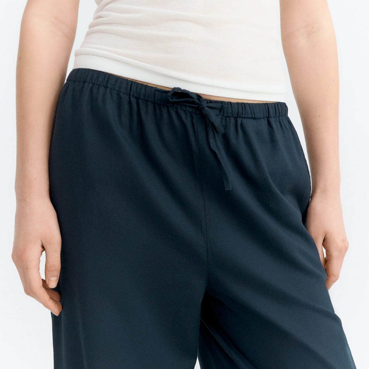 Bridgette Fish Patch Pants in Navy