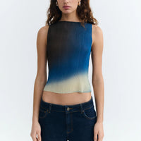 Glass Pleated Dora Top