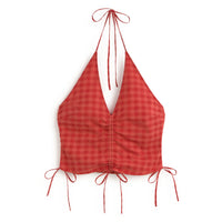 Seersucker Hiba Top in Red