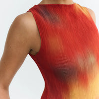 Flowers Pleated Dora Top