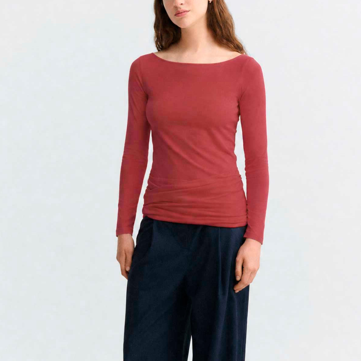 Giulia Top in Pale Red