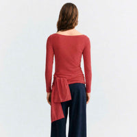 Giulia Top in Pale Red