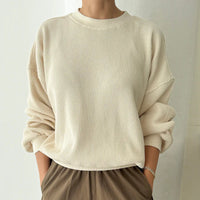 Waffle Core Sweatshirt in Naturel