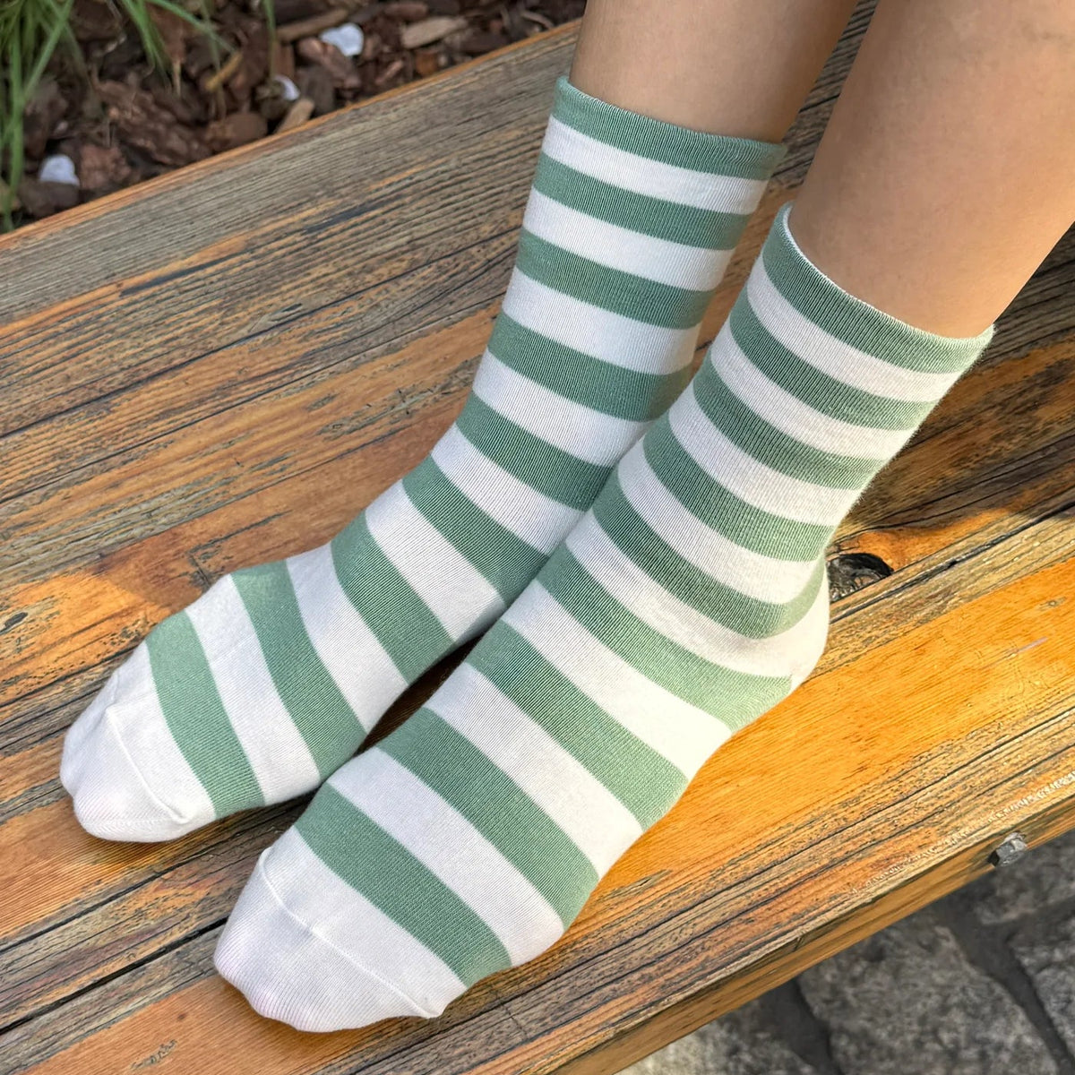 Wide Stripe Wally Socks