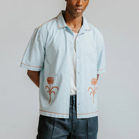 Keats Shirt in Dahlia Embroidery