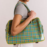Truro Coated Hold-All in Zesty Check
