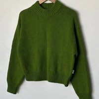 Zoe Cotton Sweater in Avocado