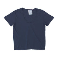 Zuma Scoop Neck Tee in Navy