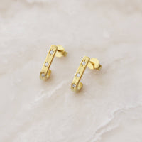 Ayu Semi Hoops in Gold