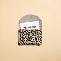 Cardholder in Tiny Spotted Cowhide