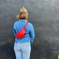 Bum Bag in Tomato Leather