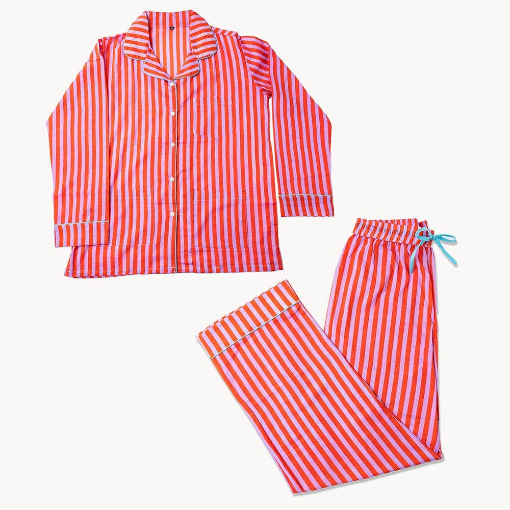 Bonnie Pajama Set in Lavender & Poppy