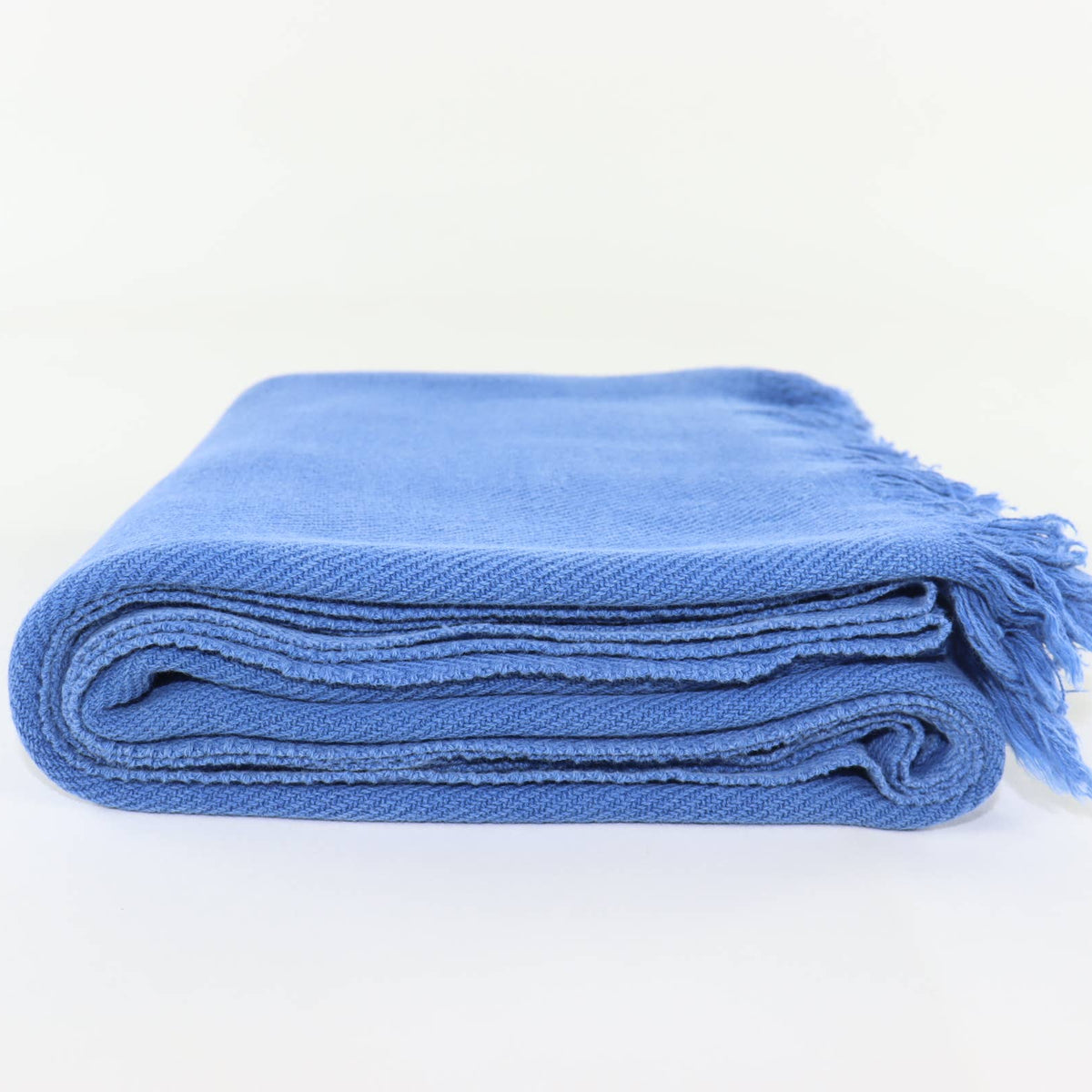 Stone Washed Turkish Towel in Medium Blue