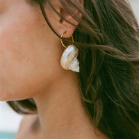Shell Earrings in Pearl
