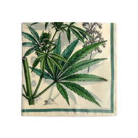 Botanical Cannabis Silk Scarf
