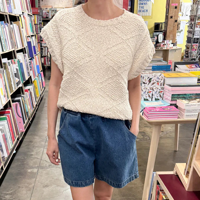 Alden Cotton Sweater in Naturel