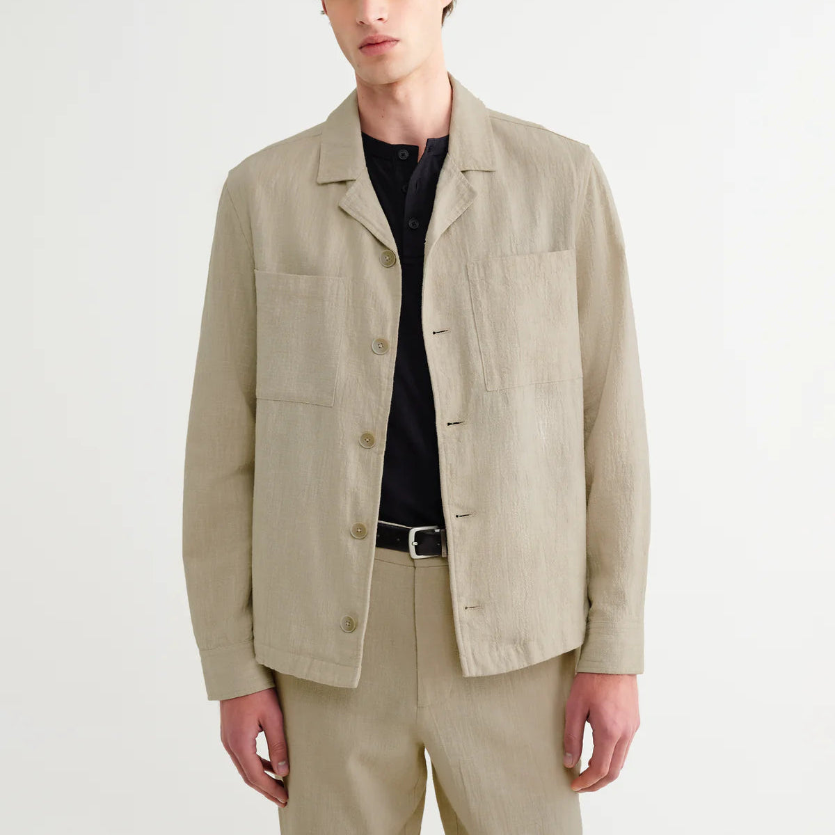 Aldred Overshirt in Cotton Linen
