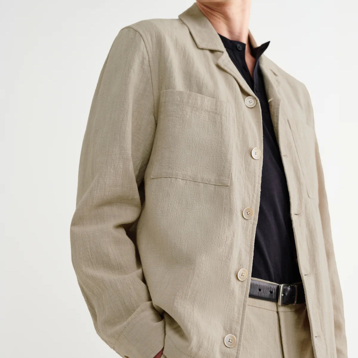 Aldred Overshirt in Cotton Linen
