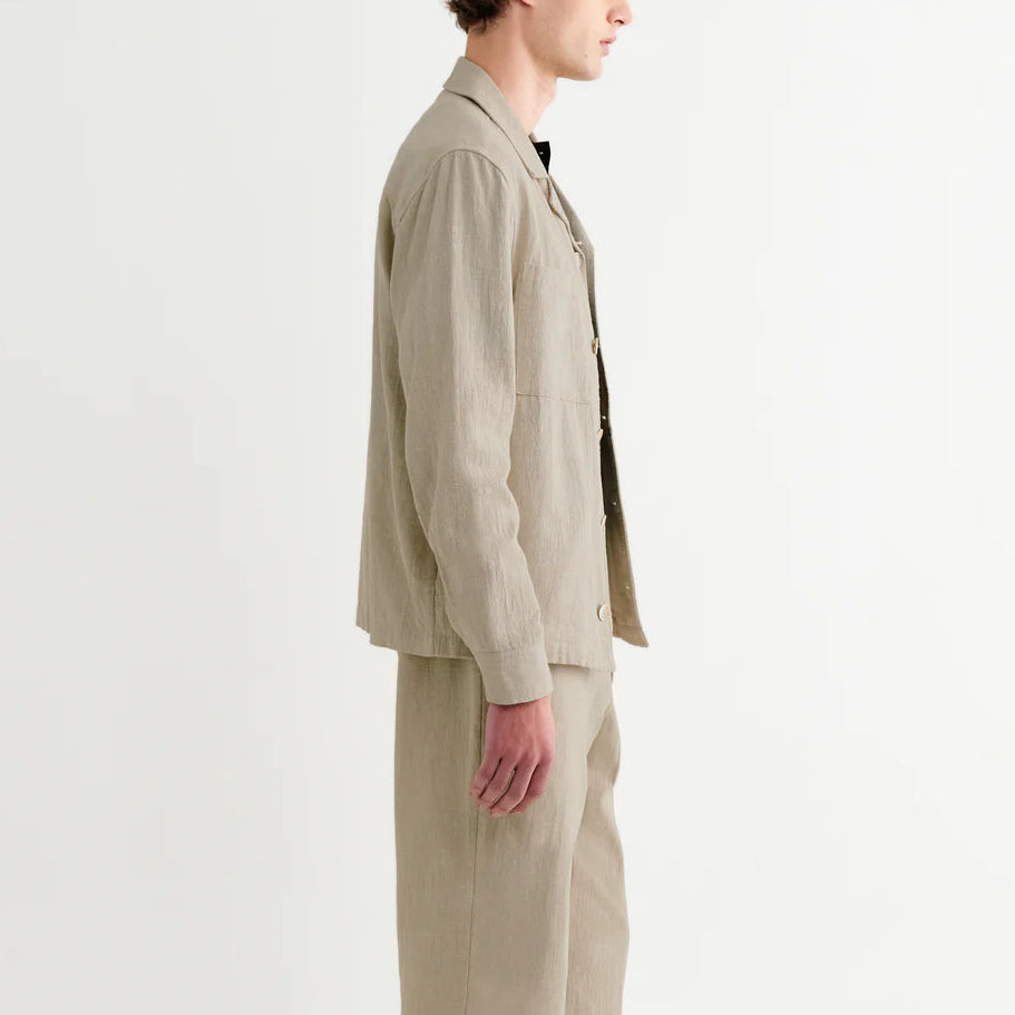 Aldred Overshirt in Cotton Linen