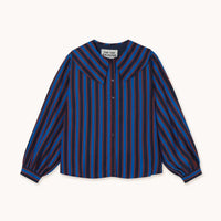 Striped Blouse in Navy