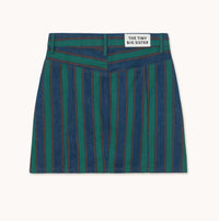 Stripe Mini Skirt in Stone