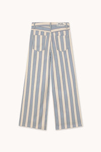 Striped Yoke Trousers in Dark Vanilla