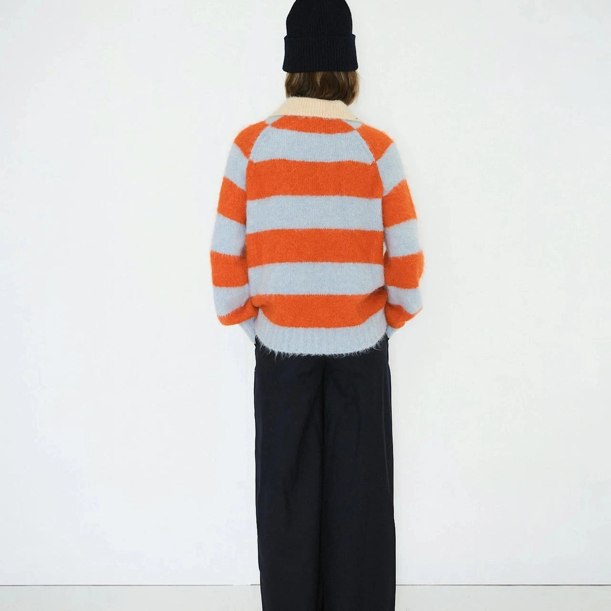 Frank Striped Polo in Washed Red