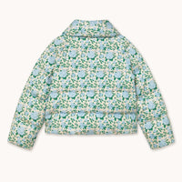 Small Roses Short Jacket in Light Cream