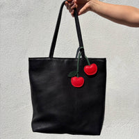 Bag Charm in Cherry