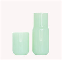 Tinted Glass Carafe in Jade