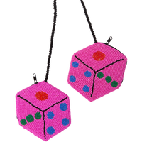 Pink Dice Coin Purse