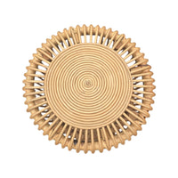 Natural Rattan Accent Side Table