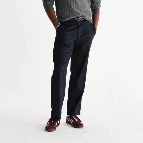 Bayham Trouser in Wool Blend Pinstripe