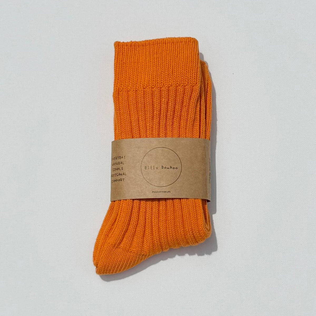 Ribbed Cotton High Socks
