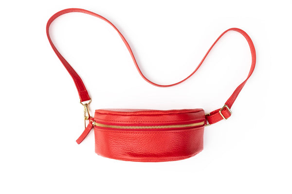 Bum Bag in Tomato Leather