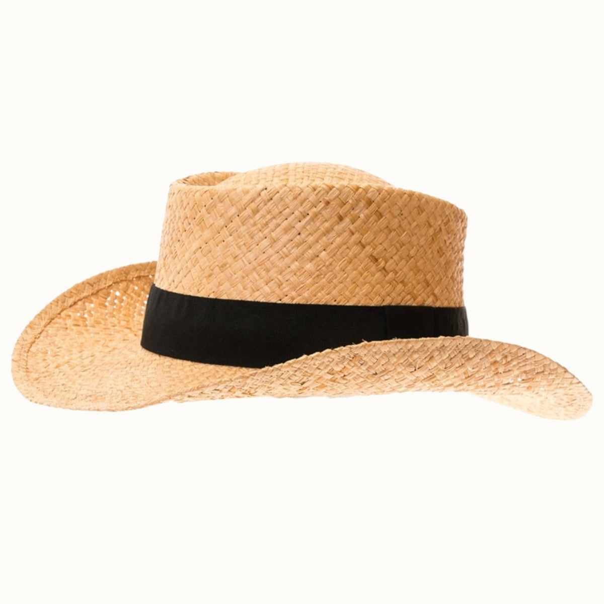 Raffia Western Gambler Hat
