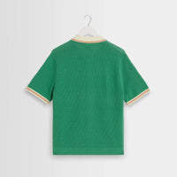 Belle Shirt in Tipped Pointelle
