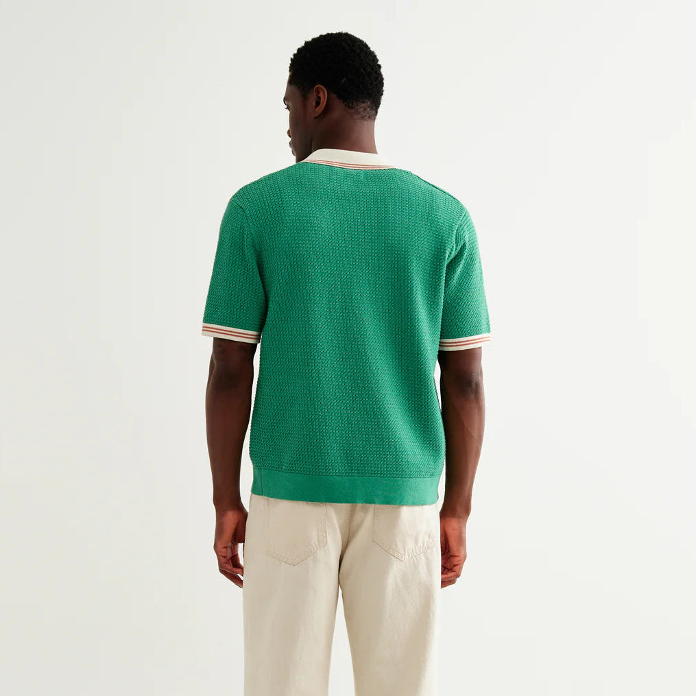 Belle Shirt in Tipped Pointelle