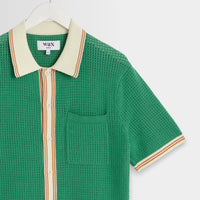 Belle Shirt in Tipped Pointelle