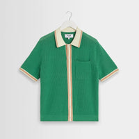 Belle Shirt in Tipped Pointelle