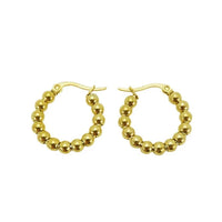 Bullet Creol Earrings in Gold