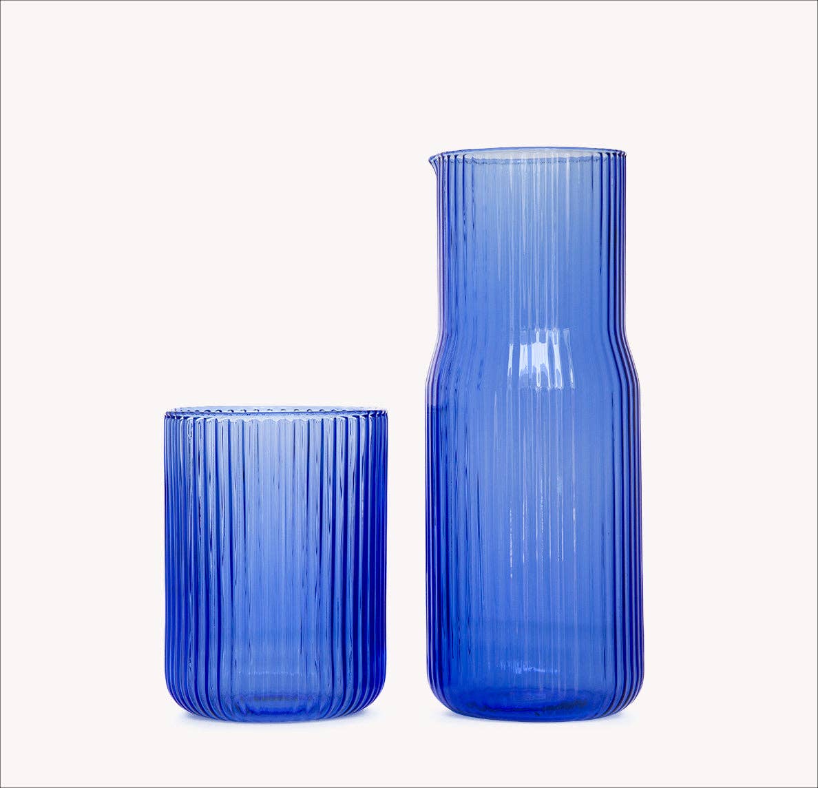 Ribbed Carafe in Pool