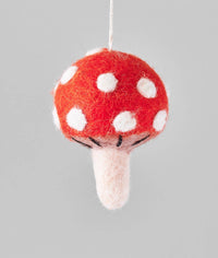 Mushroom Felt Ornament