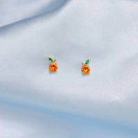 Orange Juice Studs in Rose Gold