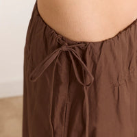 Caspia Midi Skirt in Choc