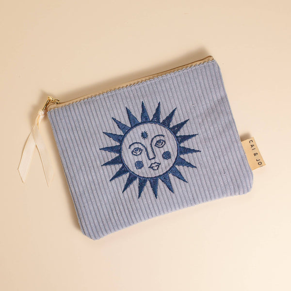 Corduroy Pouch in Seafoam