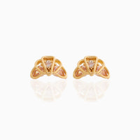 Croissant Studs - Gold