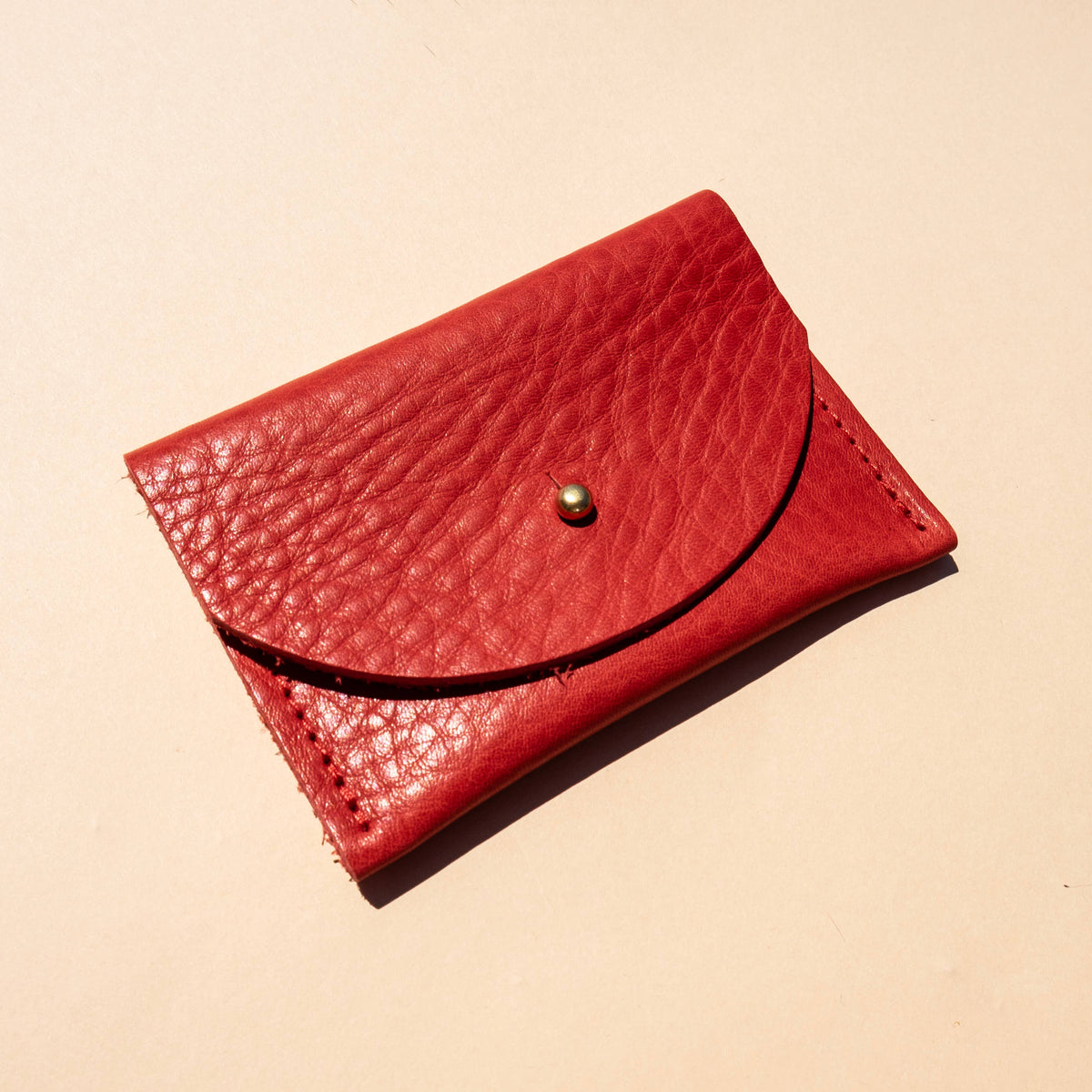 Cardholder in Tomato Leather