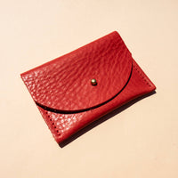 Cardholder in Tomato Leather
